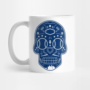 Los Angeles Baseball Sugar Skull Mug